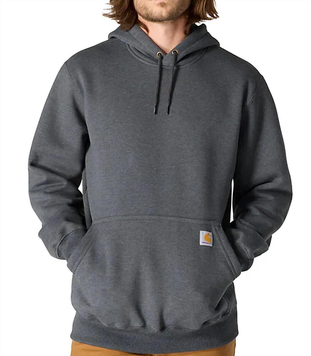 NEW CARHARTT paxton heavyweight rain defender hooded sweatshirt - plus in carbon